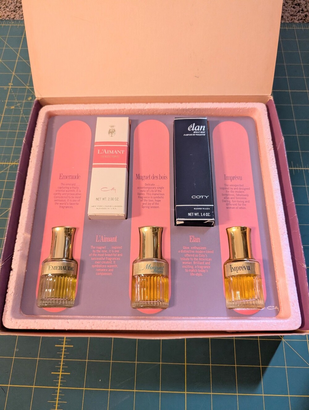 Vintage 60s COTY World Of Fragrance Gift Set